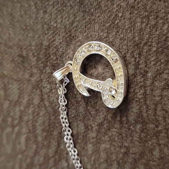 3/$30 Silvertone Initial D Monogram Silver Plated Chain Necklace - Picture 3 of 7